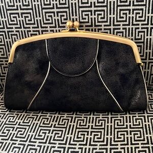 Kenneth Cole clutch black and gold